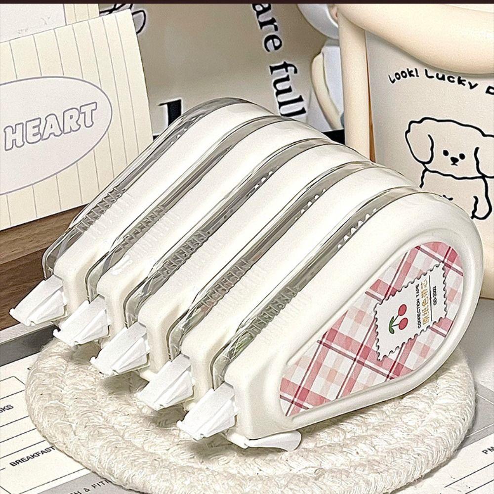 5pcs/Set Flip Design Coating Tape Smooth Student Alteration Tape Correction Band  School Supplies