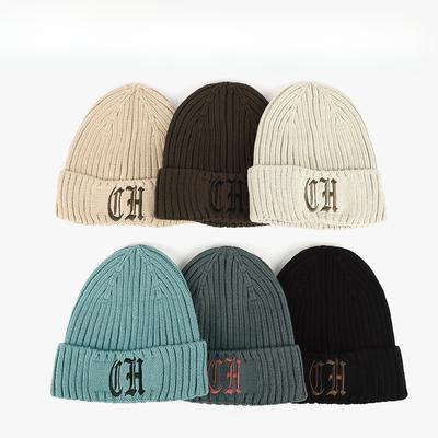 New American Autumn and Winter Knitted Wool Hat Warm and Versatile Face Showing Small Cold Hat Men and Women Fashion Head Hat