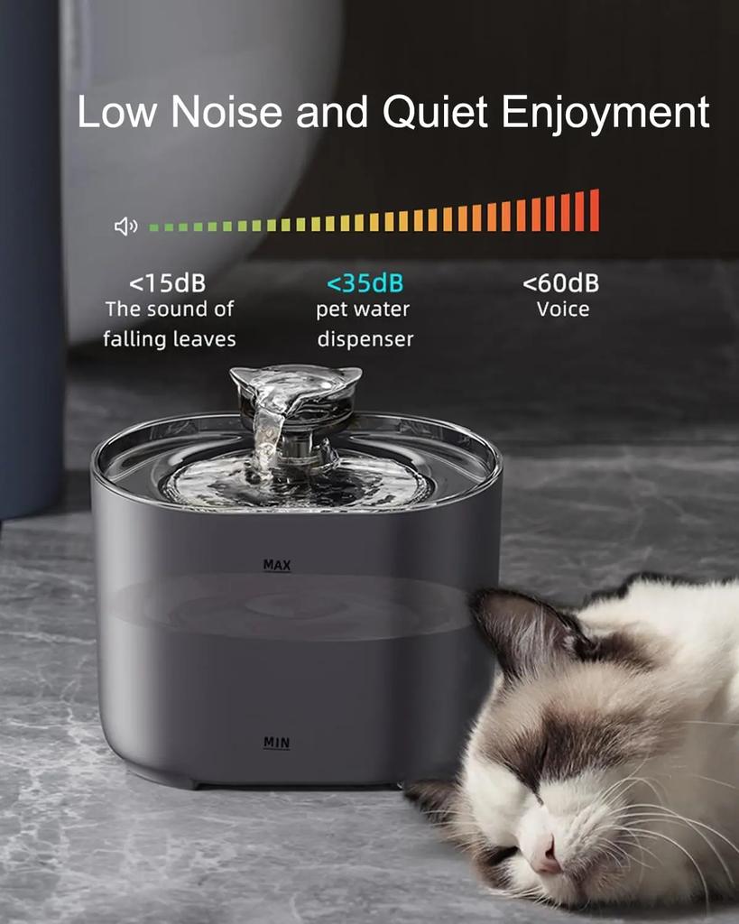 Pet Cat Water Fountain USB Electric Silent Pump Cat Automatic Circulation Filter Dog Indoor Water Fountains Pet Products