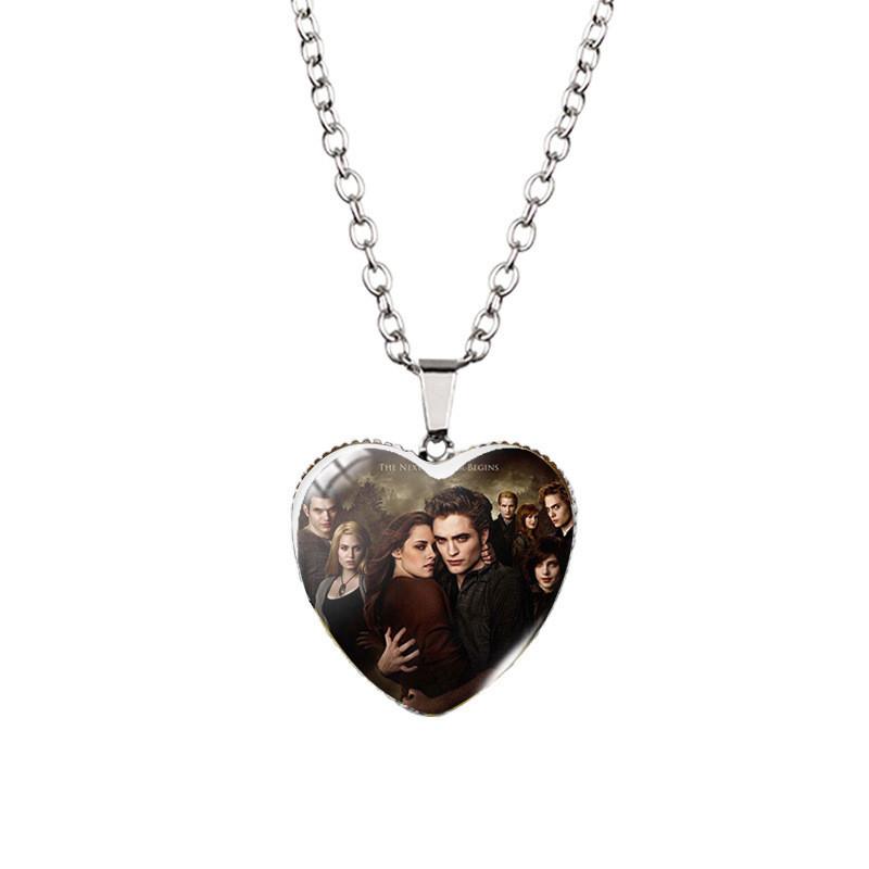Stunning 2023 Twilight Saga Theme Heart Pendant Necklace With Unique Gemstone Design