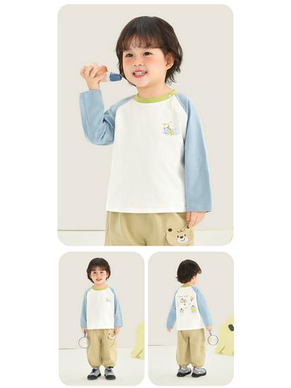 Kaka Panda Kids' Long-Sleeve T-Shirt: Spring/Autumn Essentials for Boys, Girls & Toddlers
