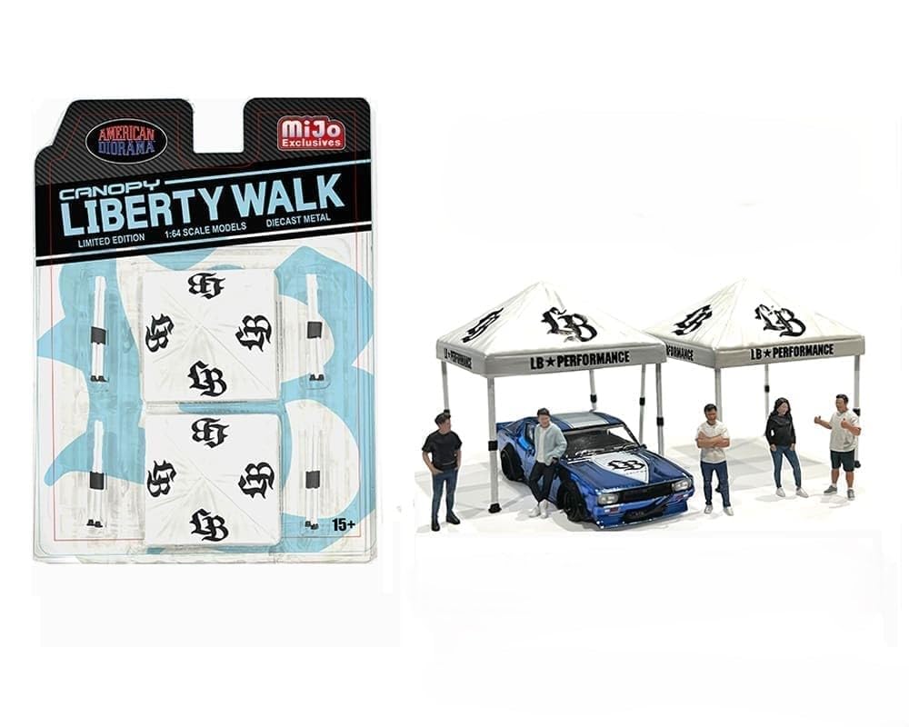

American Diorama Canopy Liberty Walk Tent 1/64 [Used]