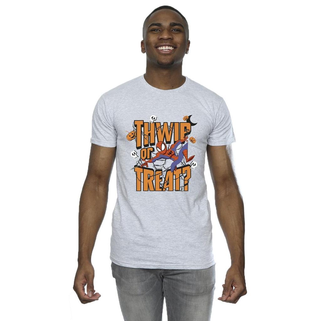 Marvel Mens Spider-Man Thwip Or Treat T-Shirt