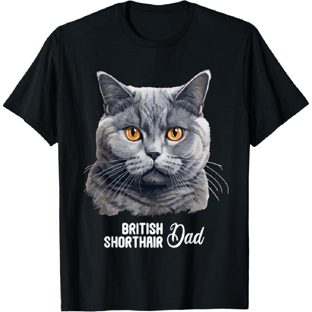 

British Shorthair Cat Dad British Shorthair Cat T-Shirt XXXXXL чёрный