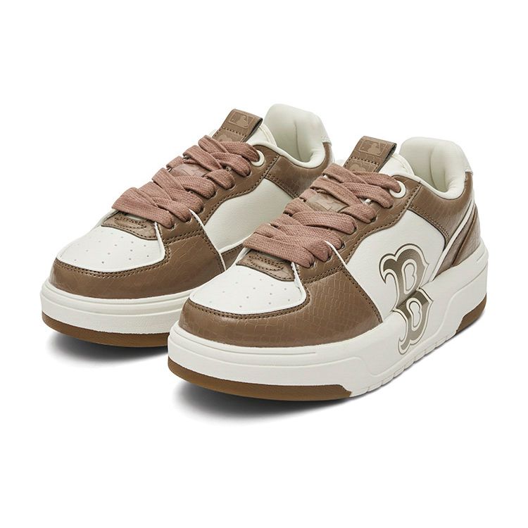 MLB Chunky Liner Krokodilmuster Vielseitig Stoßdämpfend Verschleißfest Rutschfest Atmungsaktiv Skate-Schuhe Unisex Skate-Schuhe Braun 3ASXCLX4N-43BRS
