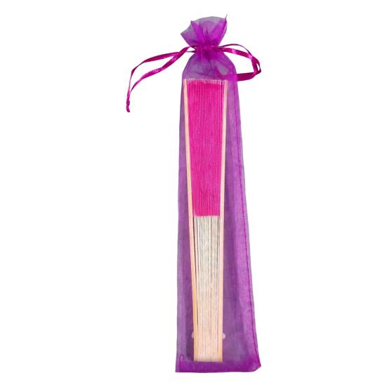 Silk Folding Fan Bamboo Lightweight Hand Fans with Organza Bags Wedding Guests Fans Party Decoration