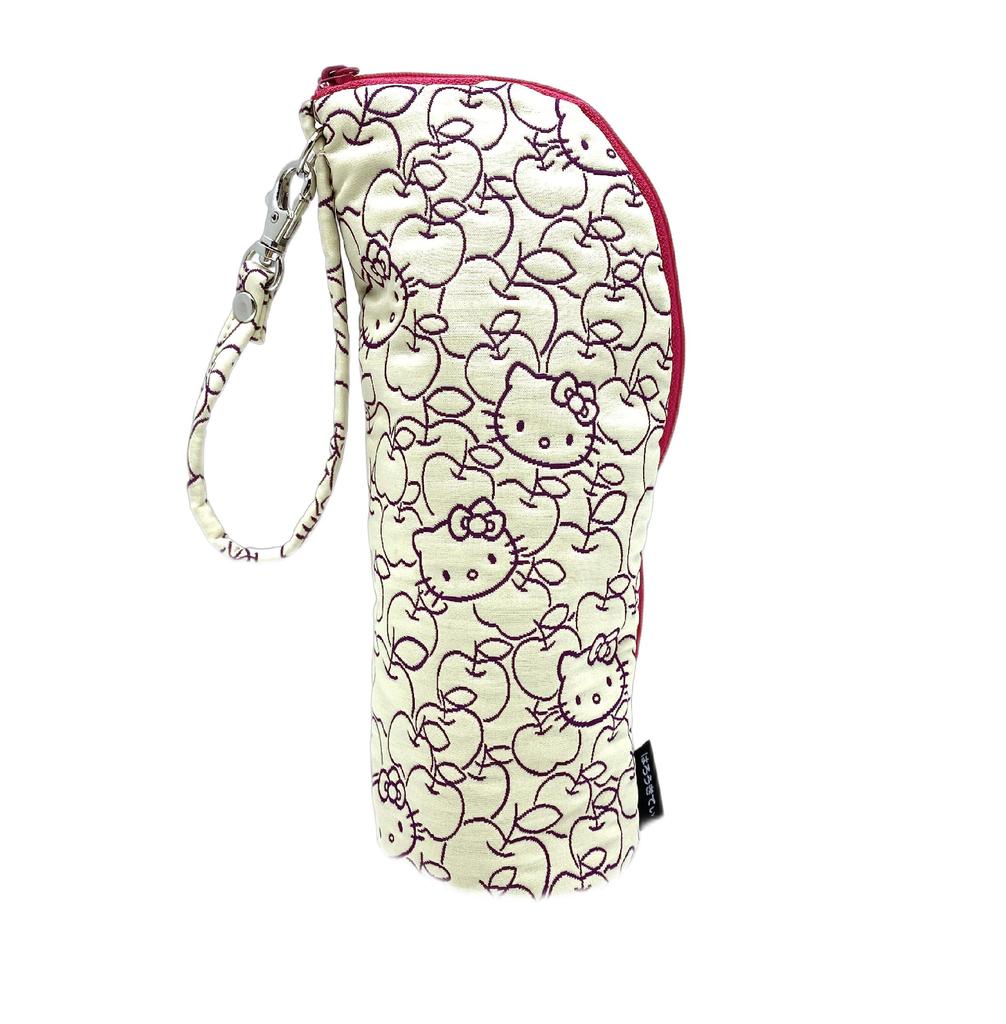 Hello Kitty Plastic Bottle Made in Hello Sanrio Character Goods [Kyoto Workshop] Case, Japan, Kyoto, Kitty, (Purple)