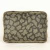 YVES SAINT LAURENT Clutch Second Bag Brown Monogram Logo Pattern(USED)
