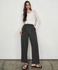 Laneonkyulleoseu Belted Double-Pleat Wide Slacks_Charcoal
