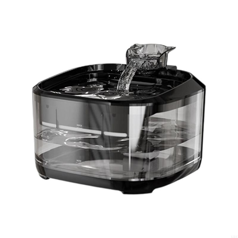 5L Quiet Flows Pet Drinking Fountain with Auto Filtration For Cats Dog Home Use X3UC чёрный