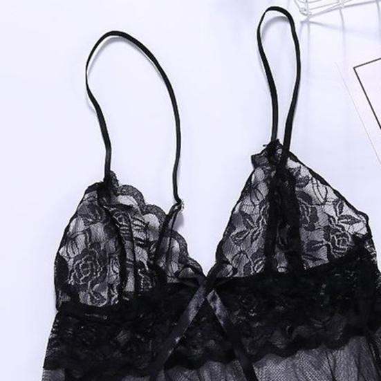 Pcs/Set Women Nightdress Backless Sleeveless Sexy Mesh Lady Nighty for Bedroom