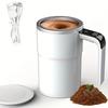 Xiaomi Taza Mezcladora Automática Eléctrica para Café de 380ML, Taza Mezcladora de Café Impermeable IP67, Carga USB, Pantalla Digital, Taza Magnética Automática