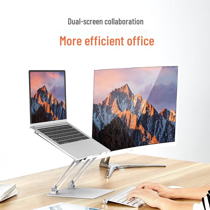 ECOLA Portable Dual-Axis Laptop Stand with Stepless Height Adjustment