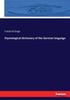 The Etymological Dictionary of the German Language Book