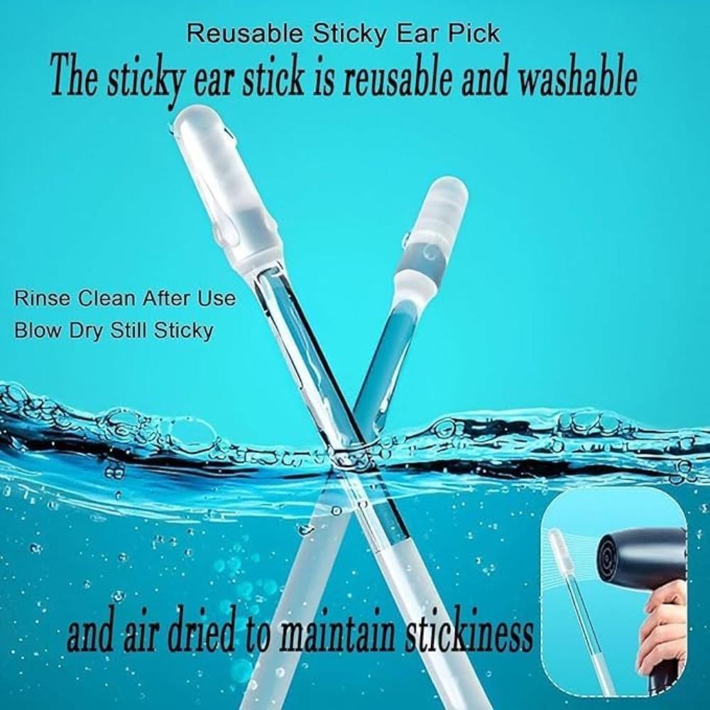 Ear wax Cleaner Stick Ear Swabs Pick Reusable Ear Cleaner Soft Silicone Ear Pick For Ear Wax Removal Tool