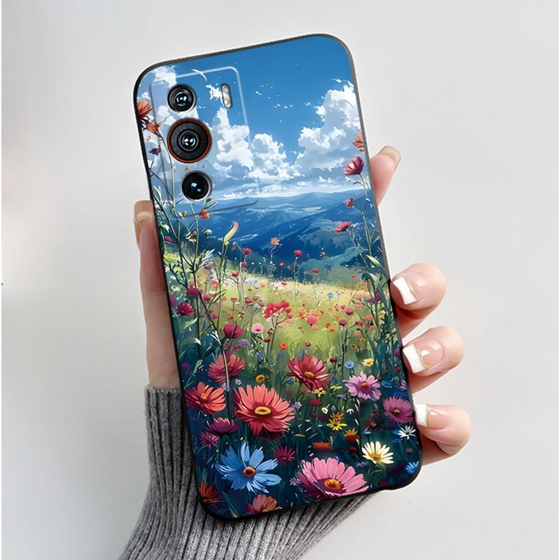 Casing For ZTE Nubia Z40 Pro Case Aesthetic Luxury Cute Cool Boys Girls Cover Black Matte Soft TPU Silicon Shockproof Phone Case