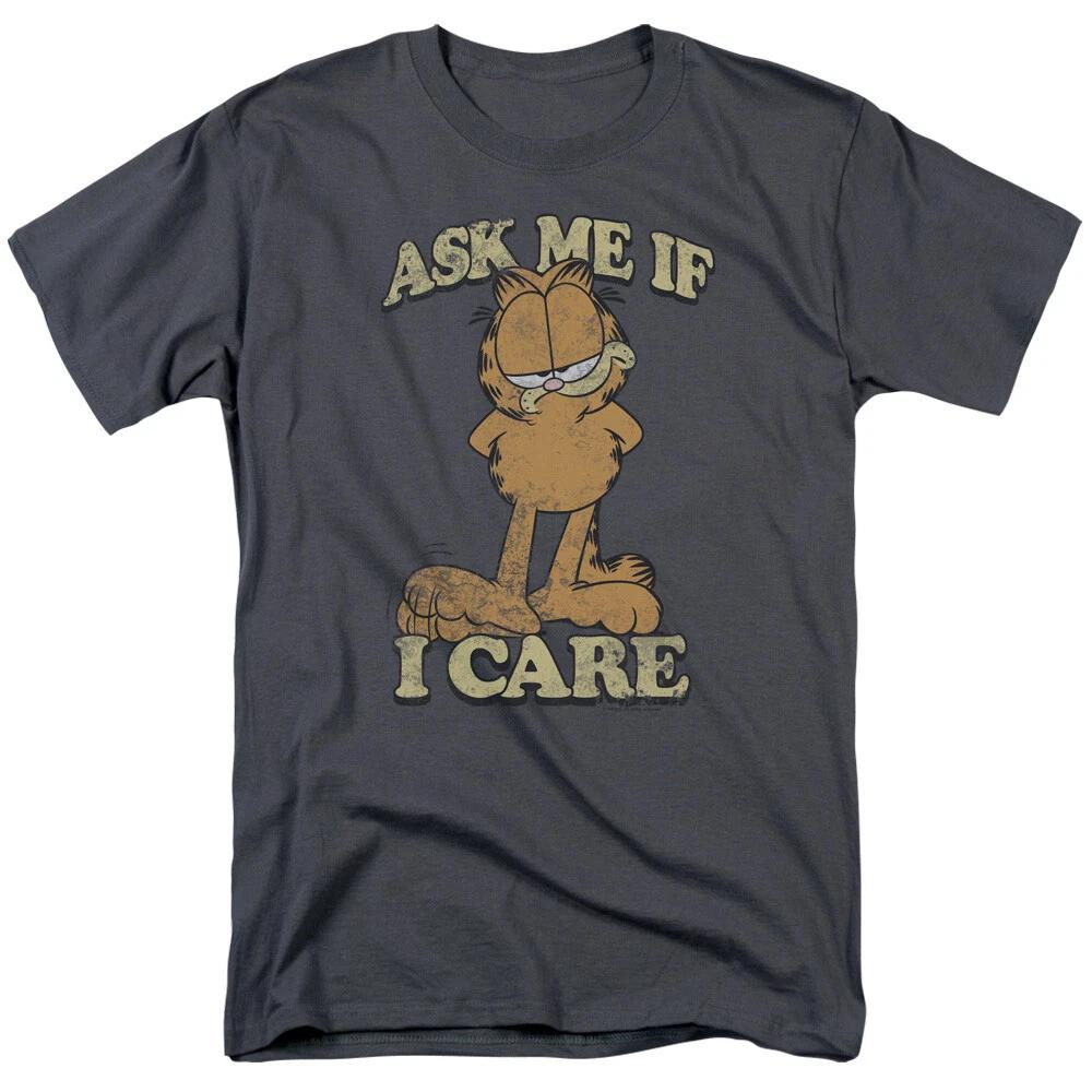 Garfield  Ask Me If I Care  T-Shirt - Regular or Tank - to 5X XL
