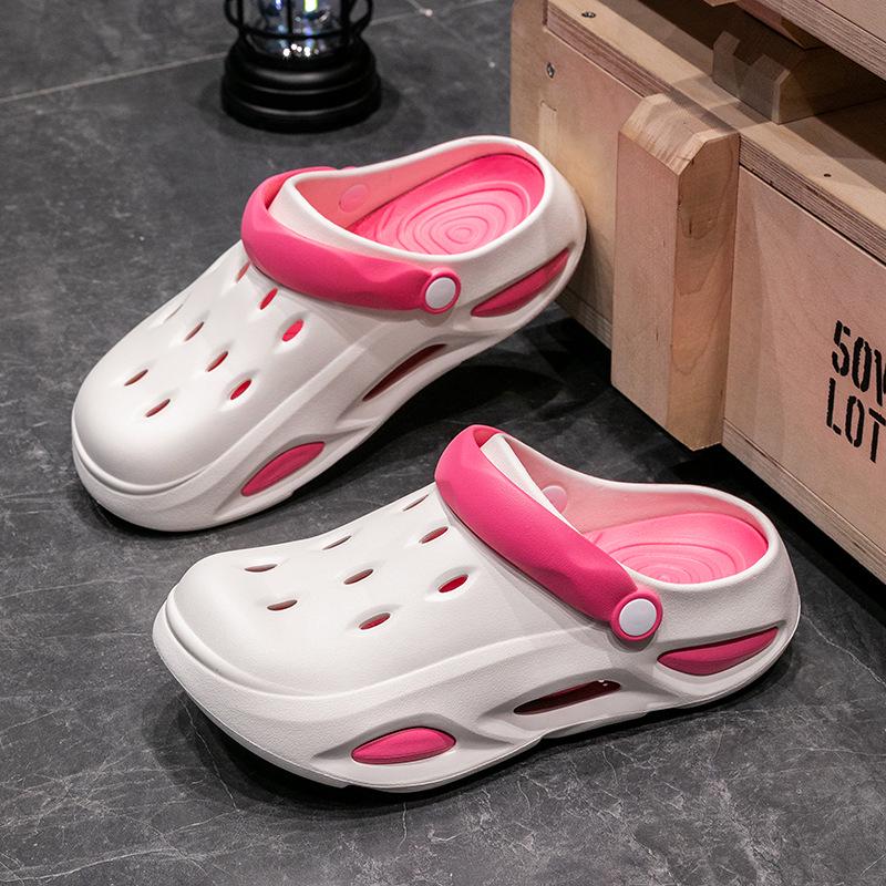 Dámské zahradní pantofle s tlustou protiskluzovou podrážkou - Odnímatelné pohodlí pro letní plážové a venkovní použití