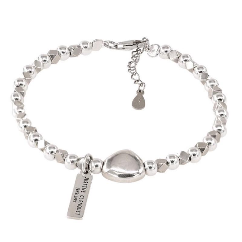 Elegant 2023 Women's Silver Bead Bracelet: Versatile & Trendy Light Luxury Jewelry