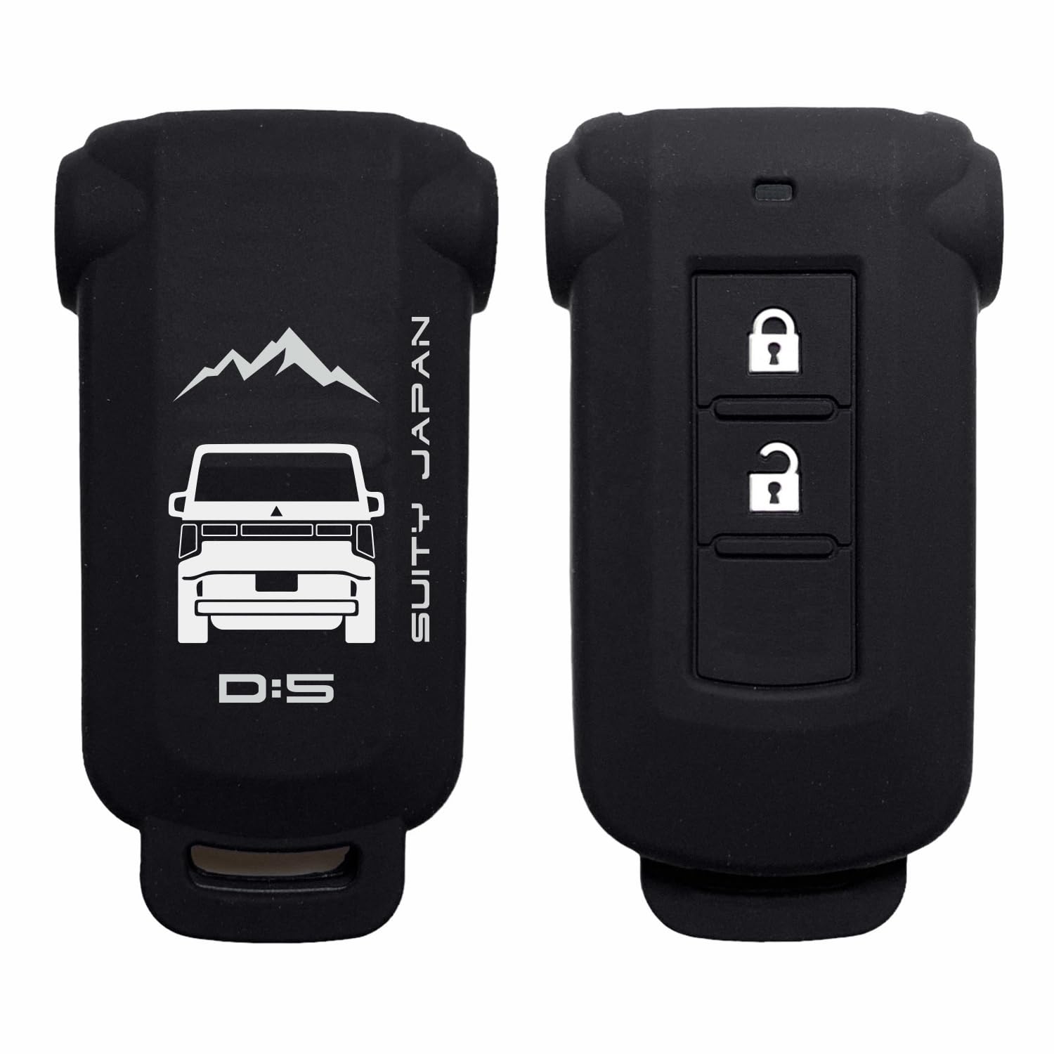 

Силиконовый чехол Suity для Mitsubishi Delica D5 Задний Смарт Индивидуальный дизайн для предотвращения Совместим с Delica Outlander ek Space и Dayz Roox Без багажника чёрный