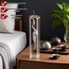 Metal Aromatherapy Incense Burner with Glass Holder and Anti-Ash Tray