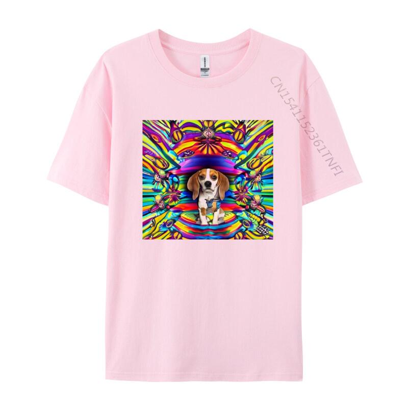 The Beagles Tshirt Fashion Men Tee Shirts Casual Tops Shirts Soft Comfortable Mens Loose TShirt White