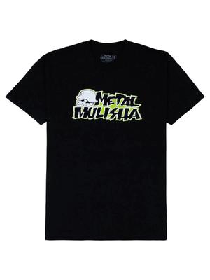 Camiseta gráfica de manga corta para hombre Metal Mulisha Corpo Casco de Calavera Logo MX Camiseta