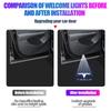 Car Sticker Tesla 2Pcs Car Door Projector Welcome Lights Accessories For Tesla Model 3 Model S 2015-2016 Model X 2016 Auto Badge