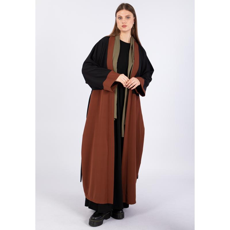 

Женский костюм абайя больших размеров (2 шт.), коричневый XL коричневый