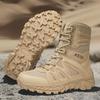 Nya stridsstövlar herr utomhus höga herr taktiska stövlar halkfria och slitstarka fältstövlar Magnum träningsstövlar