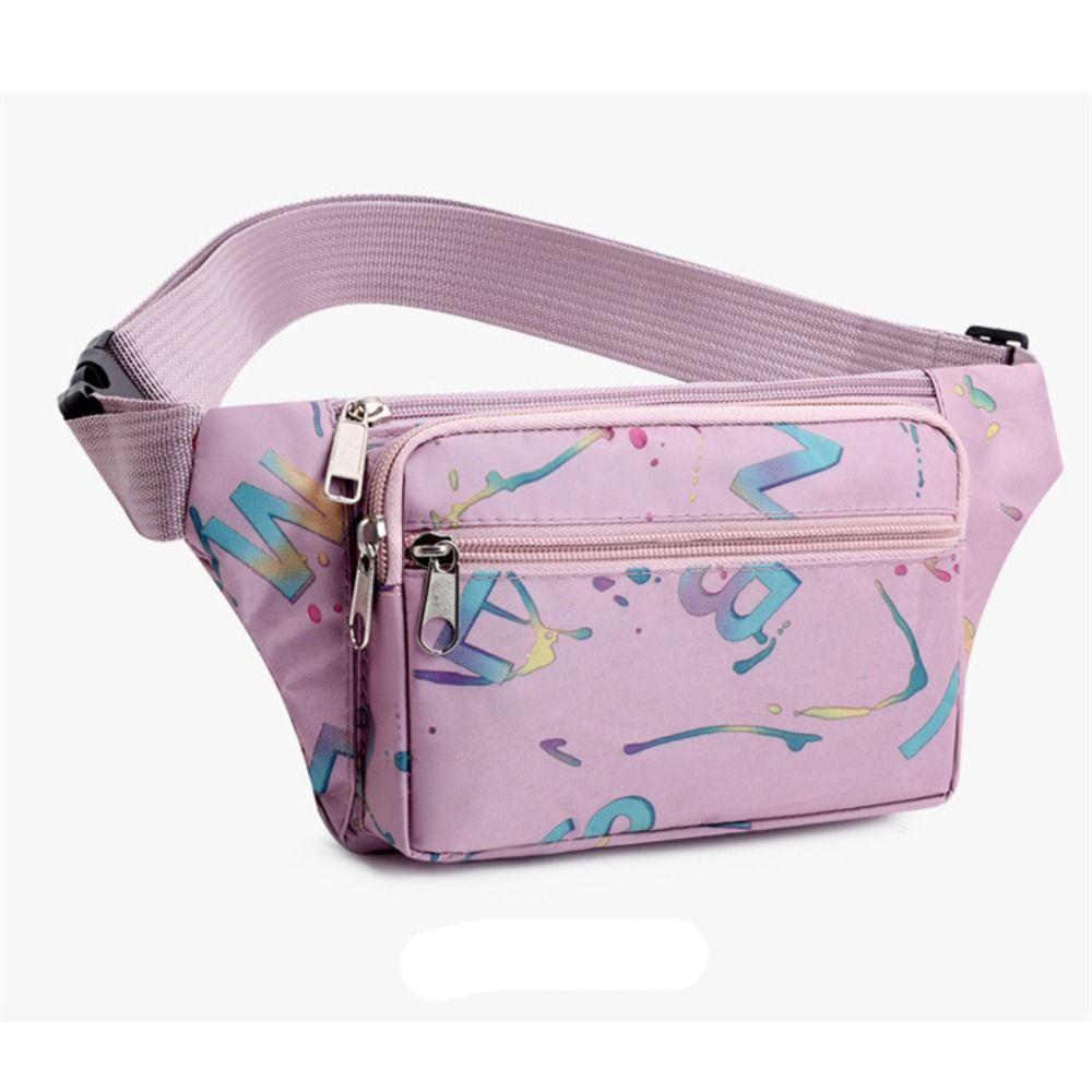 Casual Oxford Women Fanny Packs Anti-theft Large Capacity Running Waist Bag Lightweight Multi-pocket Sports Belt Pouch