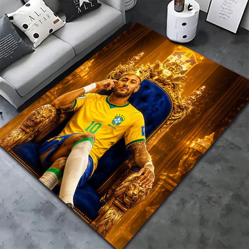 Neymar Carpet Rug for Living Room Bedroom Home Sofa Decoration,Kids play Non-slip Floor Mat
