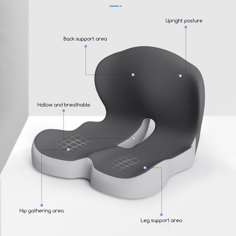 L-Shaped Foam Sofa Cushions Back Support Seats Cushion Double Comfort Easy Clean Tailbone Pain Relief Cushion For Office Chair