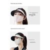 Women Summer Outdoor Full Face UV Sun Protection Mask with Hat Brim Visor Breathable Ice Silk Cooling Cycling Facekini