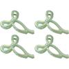 Bow Transparent Hair Clip Women's Jelly Color Shark Clip Dazzling Fashion Hair Accessories