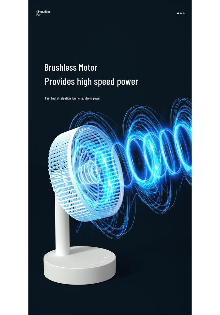 Rechargeable Portable Desktop USB Fan for Dormitory and Office Use