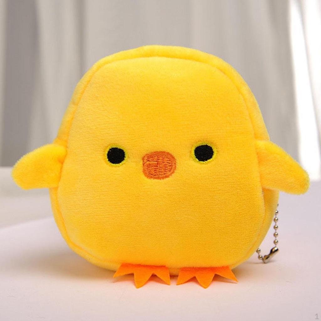 Roztomilá kreslená peněženka na klíče Mini Makeup Kosmetická taštička Zvířecí plyš do auta