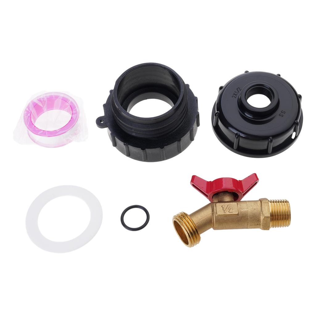 IBC Tote Adapter S60x6 Brass Water Nozzle For Garden Hose Garden Hose Connector