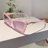 Fashion Cat Eye Women's Sunglasses Oversize Decoration Gradient Shades Outdoor Design Sun Glasses for Travelling Driving