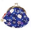 Kyoto Geibi-do Kyo-Yuzen Rabbit Pattern Wallet with Bell 2.6 Inch (Navy)