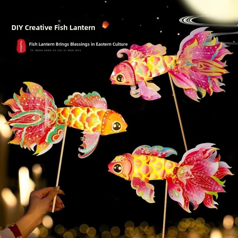 Good Luck Fish Lantern Handmade Diy Handheld Goldfish   Lantern  Cultural Heritage