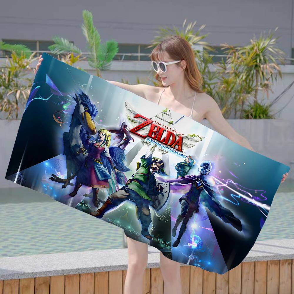 Video Game L-Legend Z-Zeldas Microfiber Beach Towel Absorbent Quick Dry Soft Yoga Swimming Resort Mountain Climbing Towel