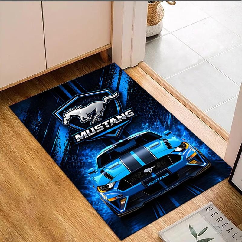 1PC Mustang Carpet Floor mat, Anti-slip mat Chair rug For livingroom,Bedroom, doormat home decor Gift Christmas Gifts