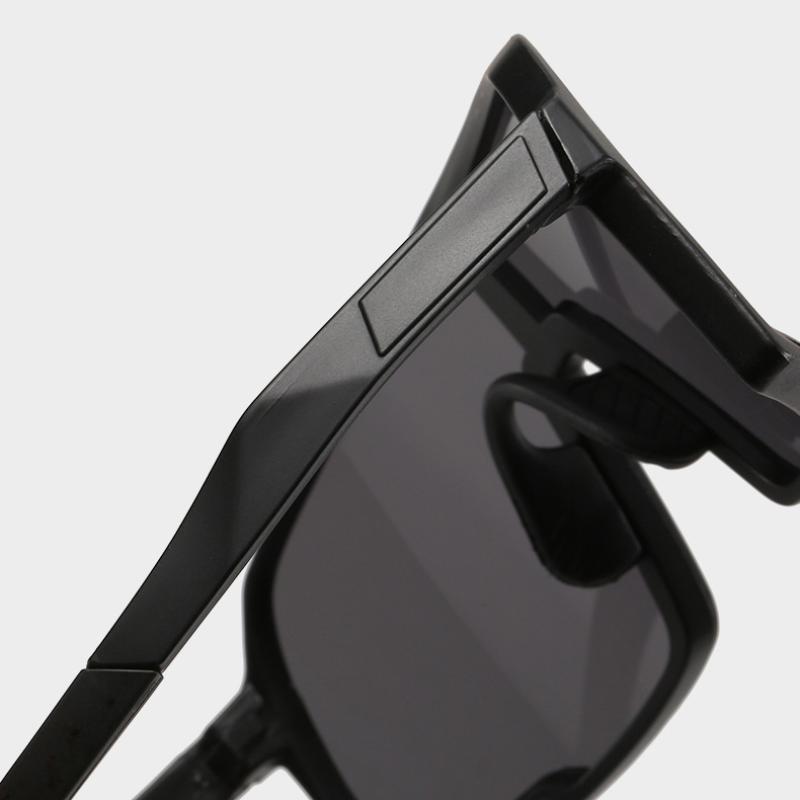 Modische Sonnenbrille mit großem Rahmen für Herren, zum Fahren im Freien, übergroße Sportbrille, bunte, nicht polarisierte Brille
