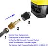 Adattatore M22 14mm Accoppiamento Rapido Connettore Tubo Pistola Idropulitrice ad Alta Pressione Raccordo di Conversione Rapida per Karcher Lavor Parkside Bosch