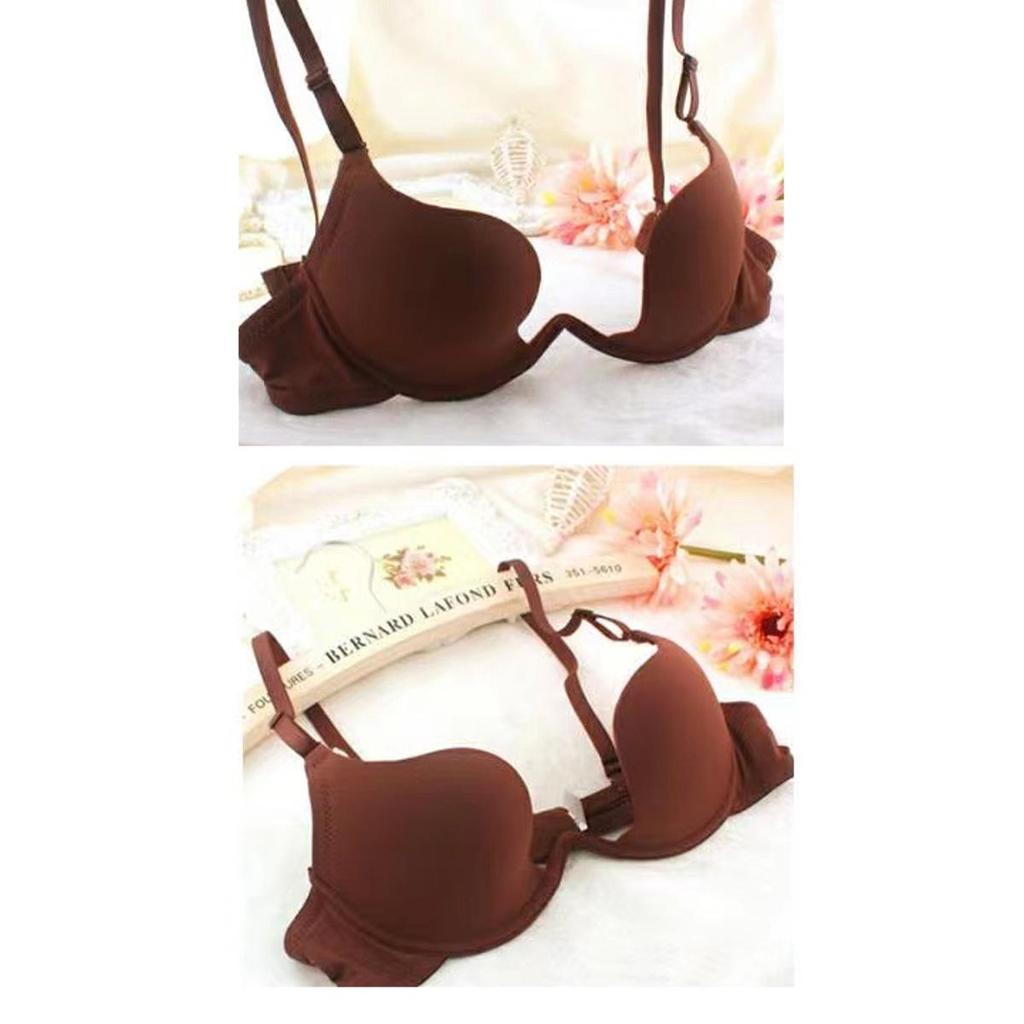 Seamless U-Shaped Solid Color Sexy Versatile Bra with Beautiful Back