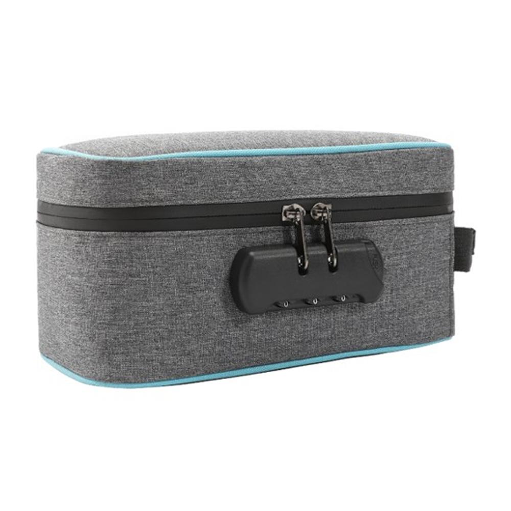 Aufbewahrungstasche mit Zahlenschloss, geruchsdichte Aufbewahrungsbox, Behälter mit herausnehmbaren Fächern, großes Fassungsvermögen für Zuhause, Reisen, Büro