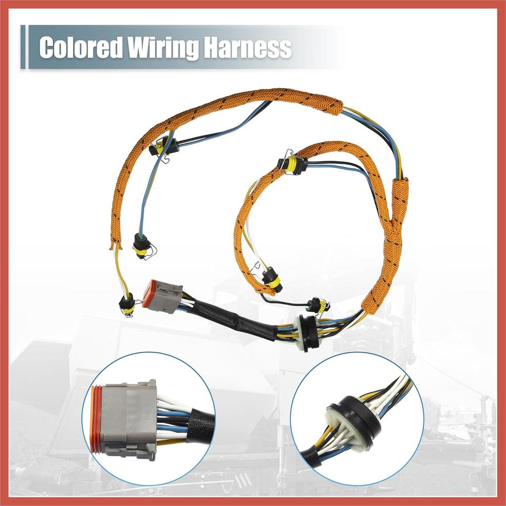 ACROPIX Engine Fuel Injector Wiring Harness for CAT for Caterpillar C7 Engine Excavator 2225917 Fuel Injector Wiring Harness Assembly Car Parts