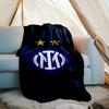1 PZ F.C. Coperta morbida in flanella stampata Internazionale Milano per camera da letto da adulto, soggiorno, divano, campeggio, viaggi, regali per tifosi, regali di Natale