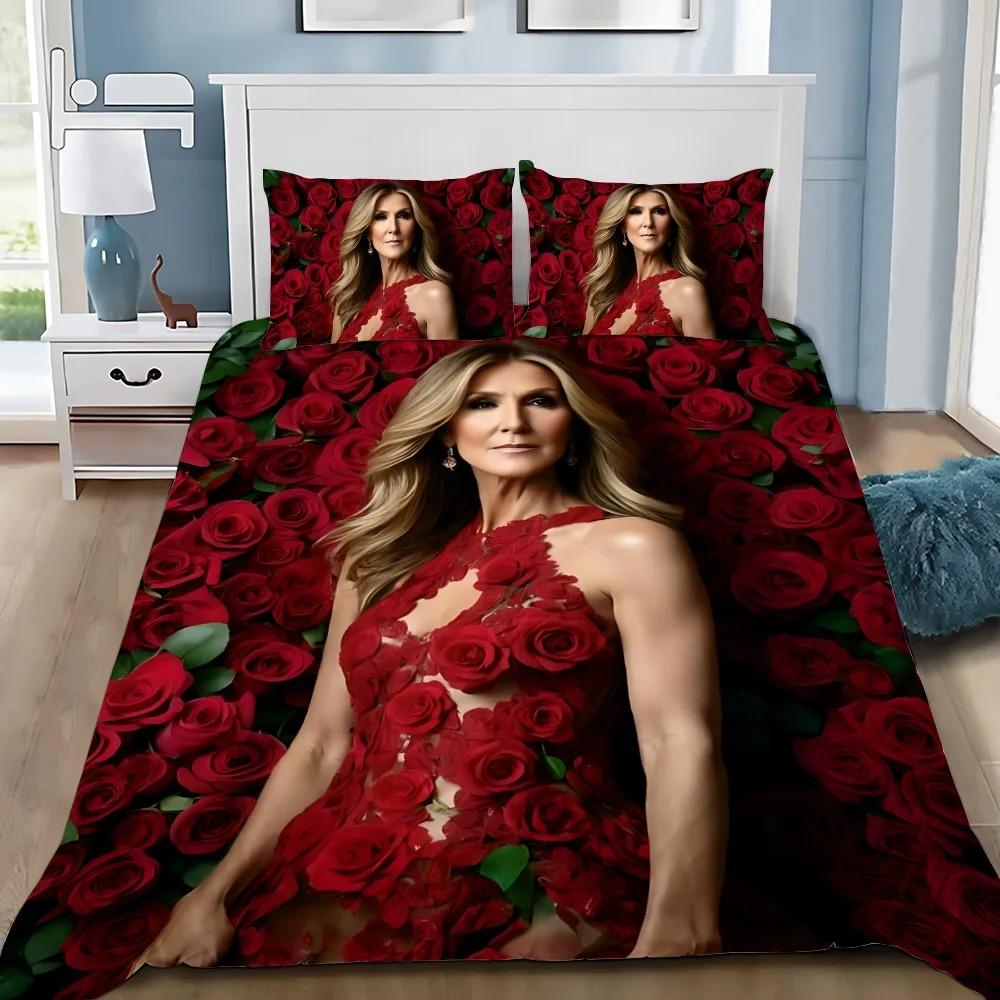 

Comforter Bedding Set Rapper C-Celines Dion Adult Boygirl Bedroom Decoration Children Gift Single Double Large Size Comforter (quilt)-EU Single(135*200cm)3pcs